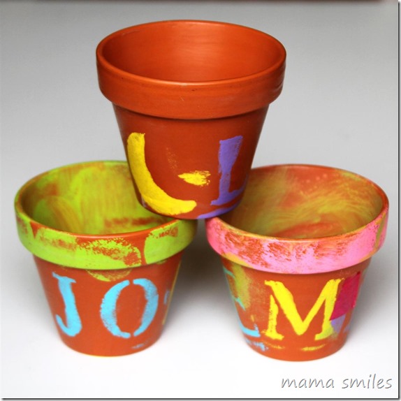 Decorate Terra Cotta Potts - Back to School Teachers Gift