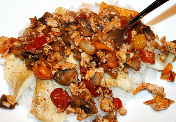 Baked Sole with Spicy Mango Chili Salsa