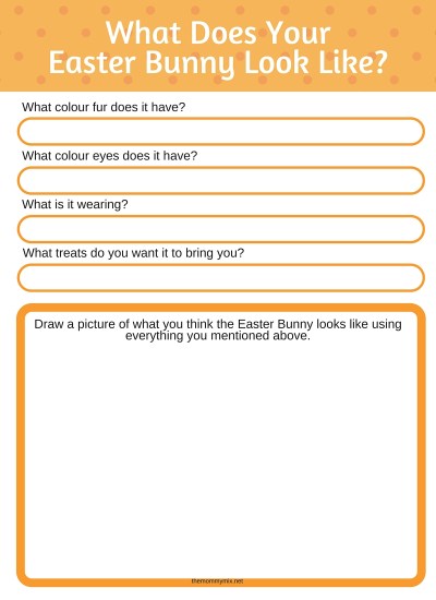 What Does your Easter Bunny Look Like? Easter Printable
