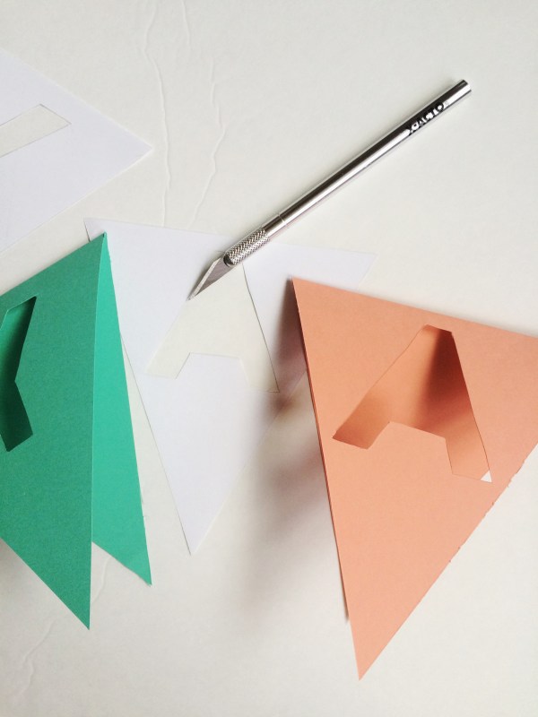 DIY Washi Bunting Banner Tutorial + Alphabet Banner Template Download