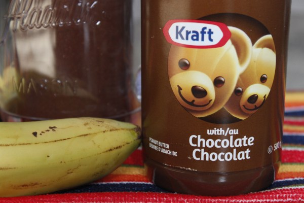Banana Chocolate Peanut Butter Smoothie #KraftPeanutBetterIt