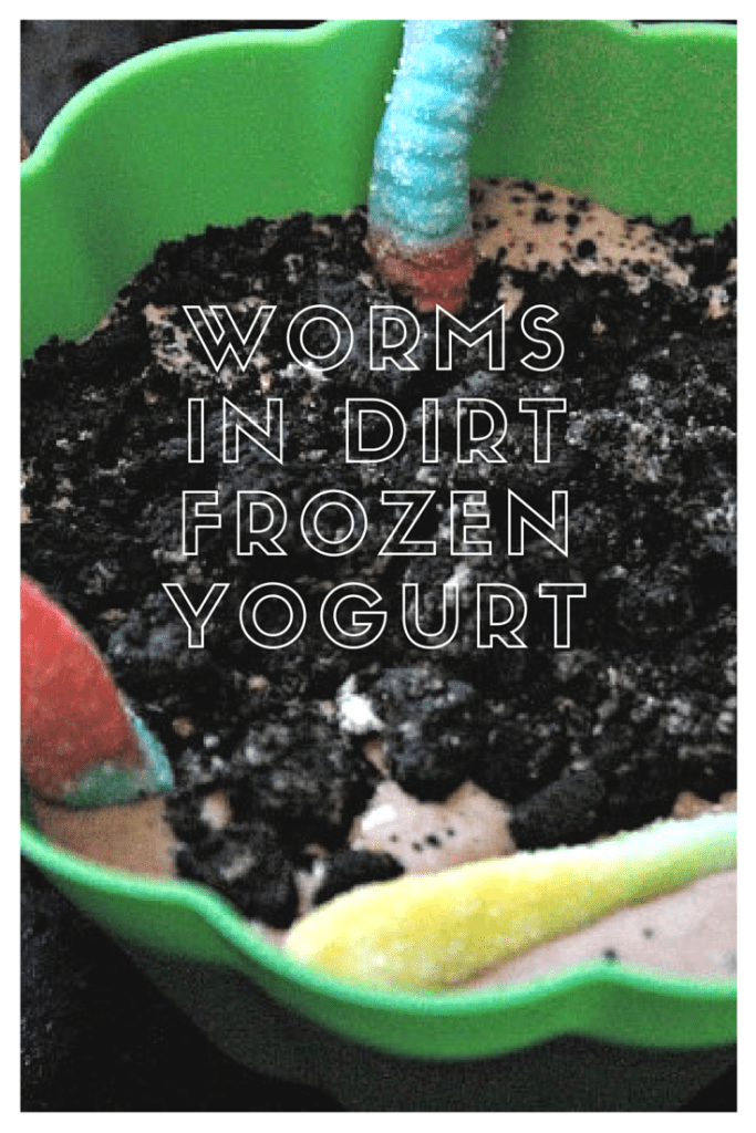 worms in dirtfrozen yogurt