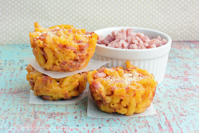 mac cheese ham muffins