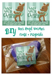 DIY Deer Hand Warmer Craft + Printable