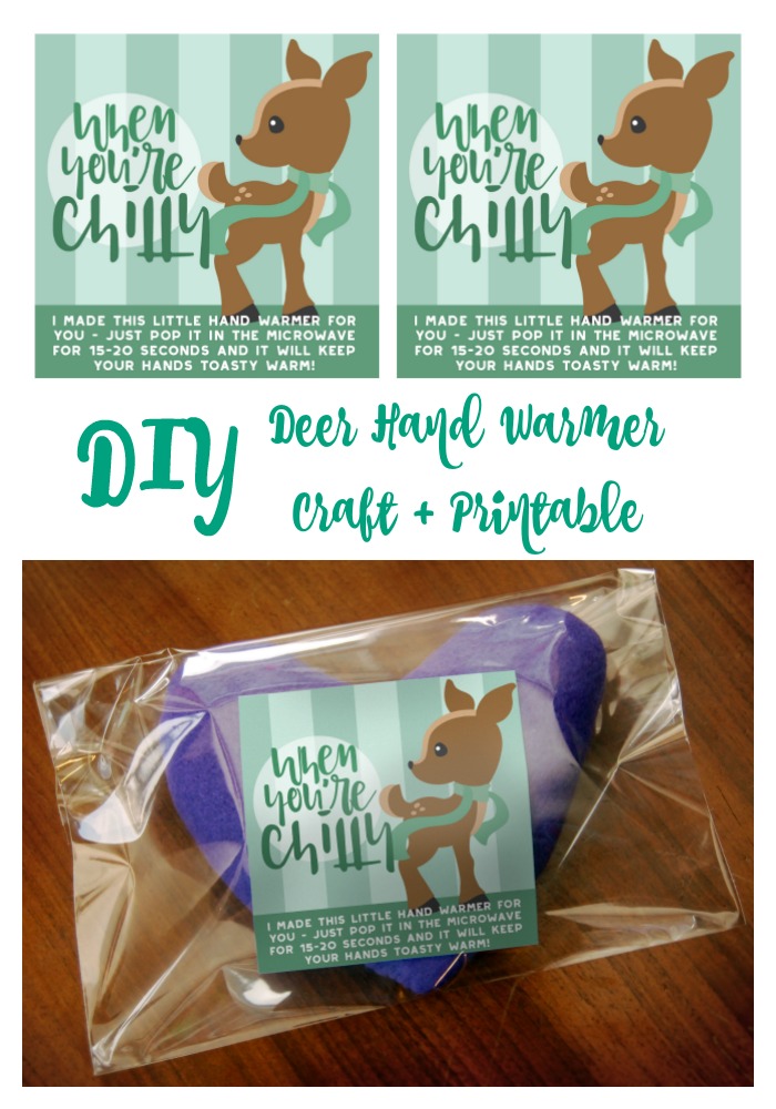 DIY Deer Hand Warmer Craft + Printable