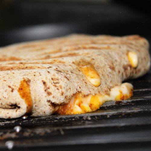 Grilled Chicken Fajita Flatbread Wraps