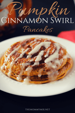 Pumpkin Cinnamon Swirl Pancakes