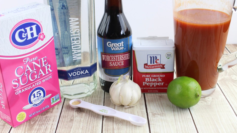 Boozy Bloody Mary Ice Pops