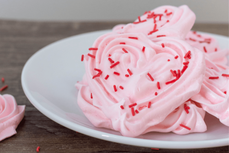 meringue heart cookies